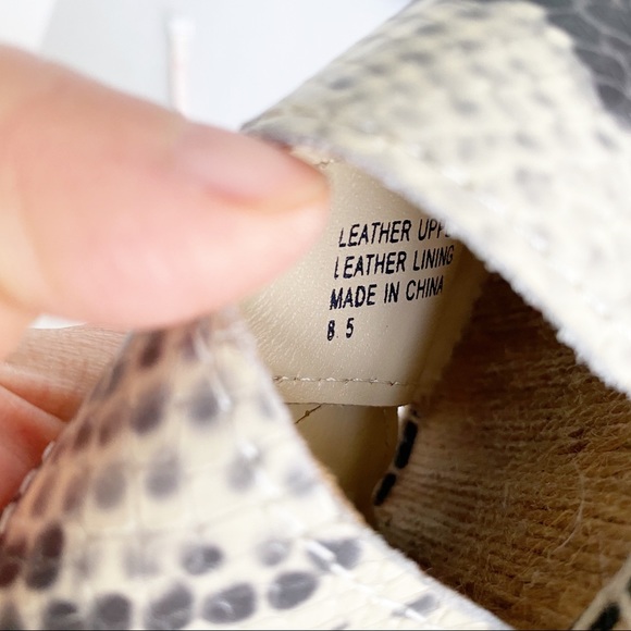 Pour La Victoire Snake Embossed Olivia Espadrilles Flat Sandals 8.5 - Picture 9 of 14